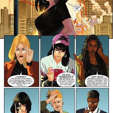 Lois Lane, the investigative reporter associated with the Daily Planet in Superman stories.