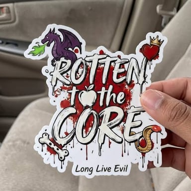 A symbolic illustration of someone described as rotten to the core.