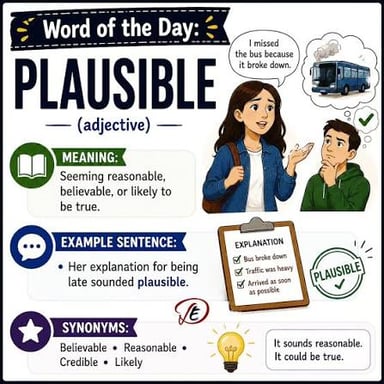 The phrase “seems reasonable” means that something appears sensible or acceptable.