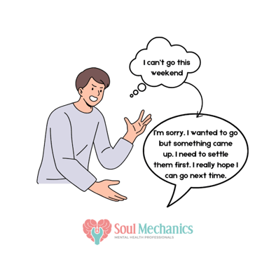 A person listening and showing understanding.