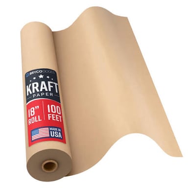 A roll of sturdy butcher paper, commonly used for wrapping.