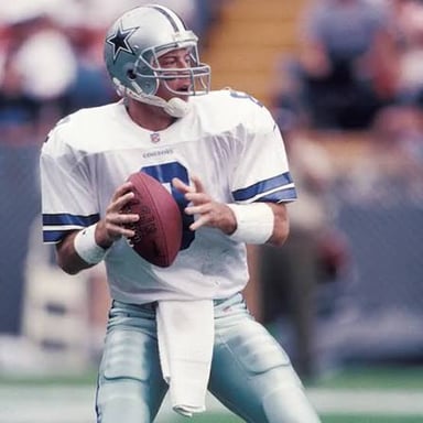 Troy Aikman in his Dallas Cowboys uniform during his NFL career.