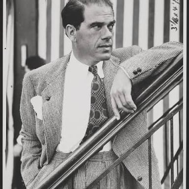A portrait of film director Frank Capra
