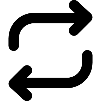 A music player displaying a repeat symbol to show that a track or playlist will play again.