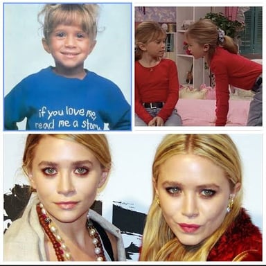 Mary-Kate and Ashley Olsen, the twin actors who shared the role of Michelle Tanner on Full House.