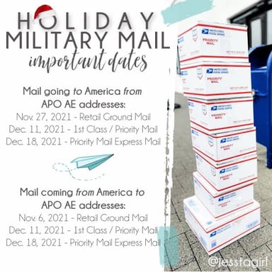 A letter addressed to a service member using an APO mailing address