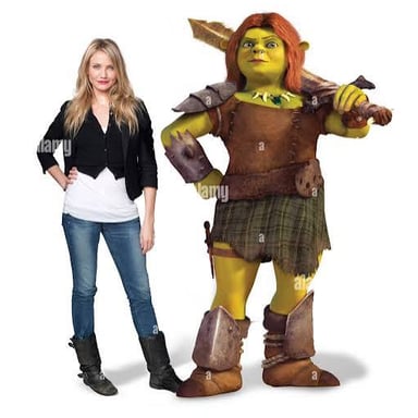 Princess Fiona, the animated Shrek character voiced by Cameron Diaz.