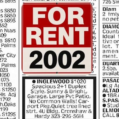 A rental property listing displaying a monthly price