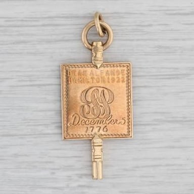 A Phi Beta Kappa key bearing the Greek letters