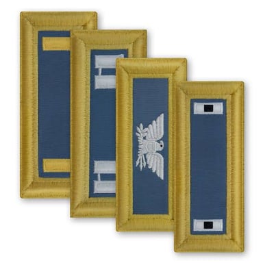 Insignia representing a lieutenant, a commissioned military officer rank.