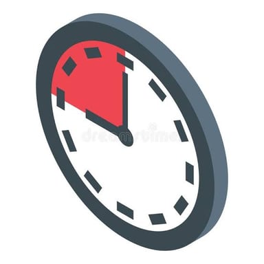 A clock face representing the passage of time.