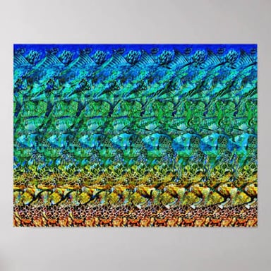 A stereogram containing a hidden three-dimensional image
