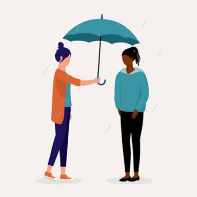 An illustration of one person repeatedly reminding or bothering another.