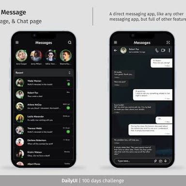 A smartphone displaying a private direct-message conversation