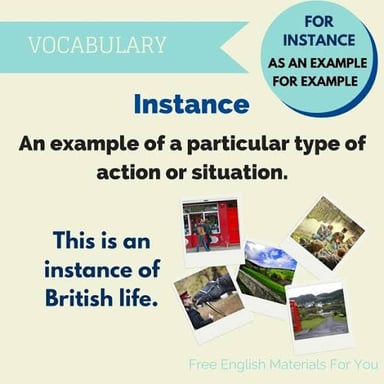 A simple visual representing one specific example or situation.