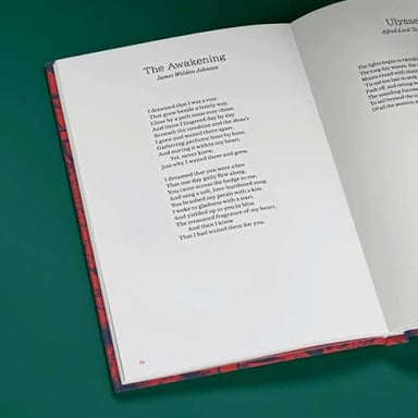 A page of poetry representing an ode.