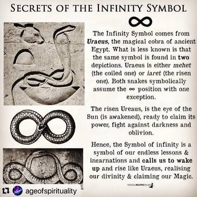 An Egyptian hieroglyphic sign depicting a cobra.