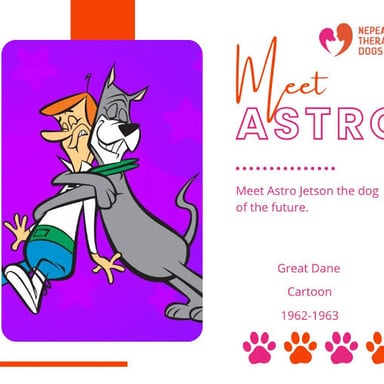 Astro, the talking Great Dane from the animated series The Jetsons.