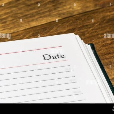 An open diary showing a dated passage of writing.