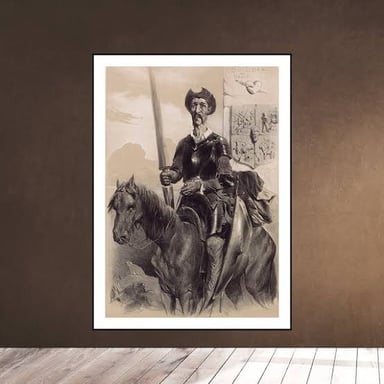 An illustration depicting Dulcinea del Toboso, the idealized beloved of Don Quixote.