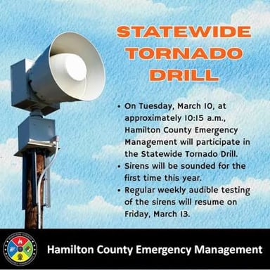 An announcement indicating a real emergency rather than a drill.