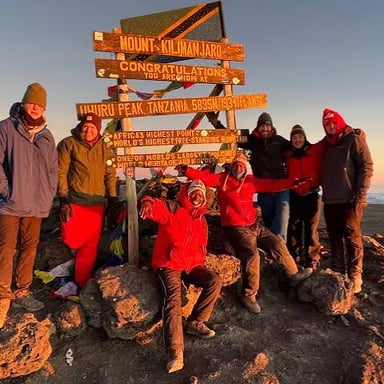 A mountain summit representing a peak