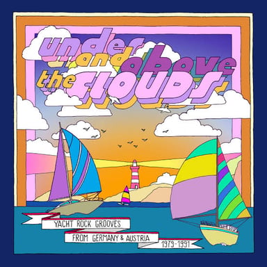 Vinyl records representing the polished soft-rock sound associated with yacht rock.