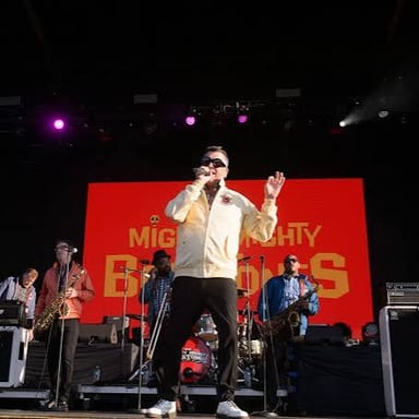 The Mighty Mighty Bosstones performing ska music.