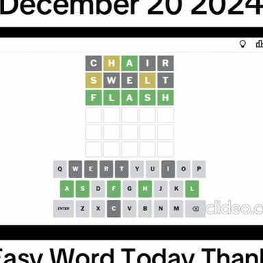 A calendar marking consecutive days of solving a daily word puzzle.