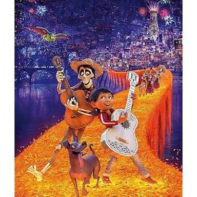 Promotional artwork for Pixar’s animated film Coco.