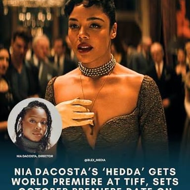 Promotional imagery for Nia DaCosta’s 2025 film Hedda.