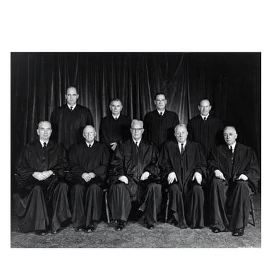 A historic group portrait of male United States Supreme Court justices