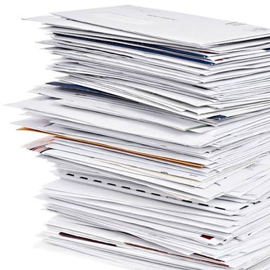 A stack of bills awaiting payment