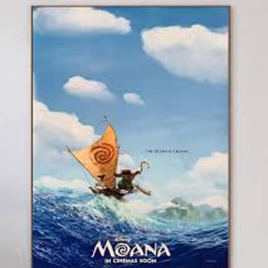 A poster for Disney's 2016 animated film Moana.