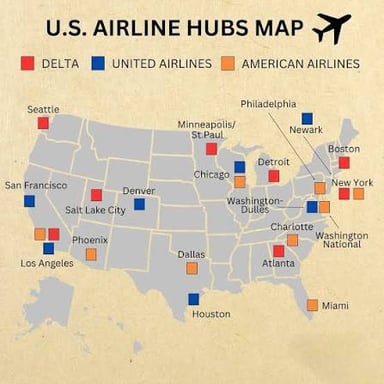 Chicago O'Hare or Philadelphia International, for American Airlines ...