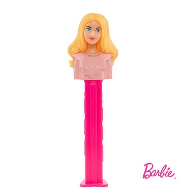 A classic plastic PEZ dispenser with candy tablets.