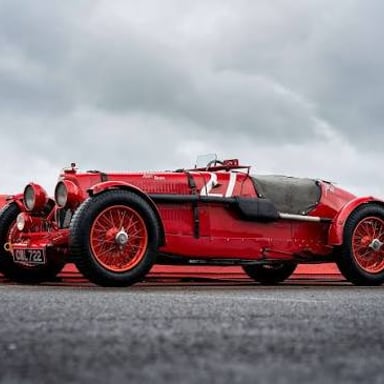 A classic Aston Martin sports car