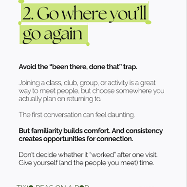 People considering whether to take part in a group activity.