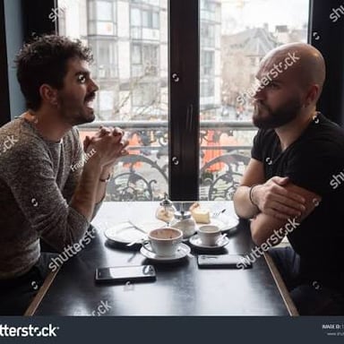 A group of friends having a tense disagreement.