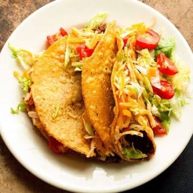 Hard-shell tacos with crisp folded shells and savory fillings.