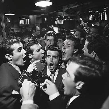 A crowd gathered around a product launch, showing public excitement.