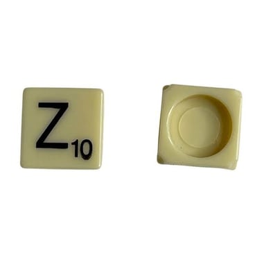 A Scrabble tile bearing the letter Z and its point value
