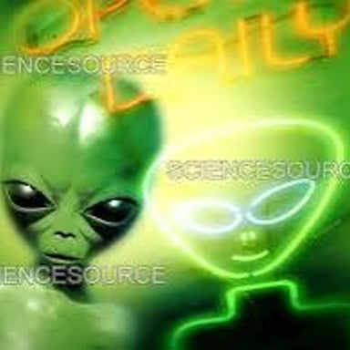 A science-fiction alien depicted as a visitor to Earth