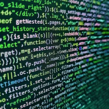 HTML markup displayed on a web developer’s computer screen