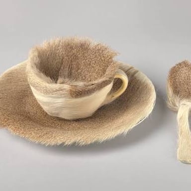 Objects arranged in an unusual, surreal-looking way