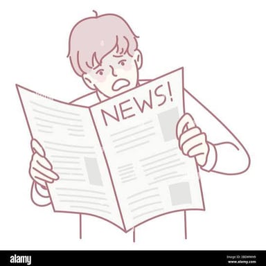 A person reacting with shock to unexpected news.