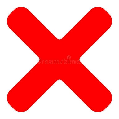 A written answer marked incorrect with a red X