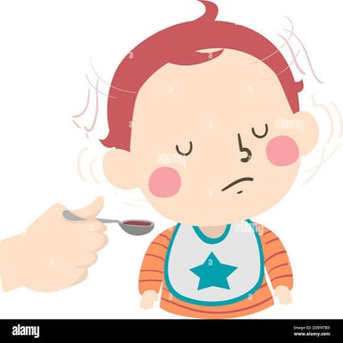 A child shaking their head in disagreement.