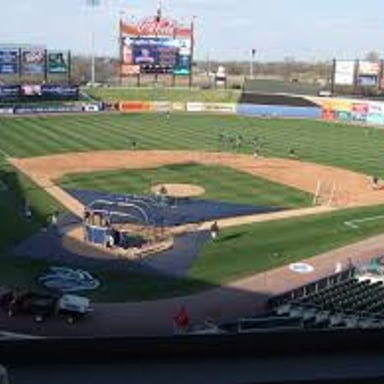 A baseball game at the Triple-A level of Minor League Baseball.