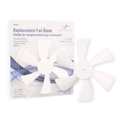 An electric fan with its blades spinning.
